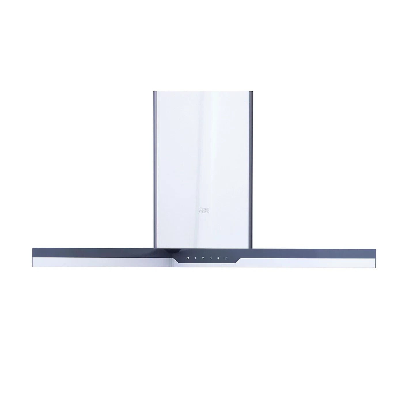 Cooke & Lewis CLIBHS90 Stainless steel Island Cooker hood (W)90cm