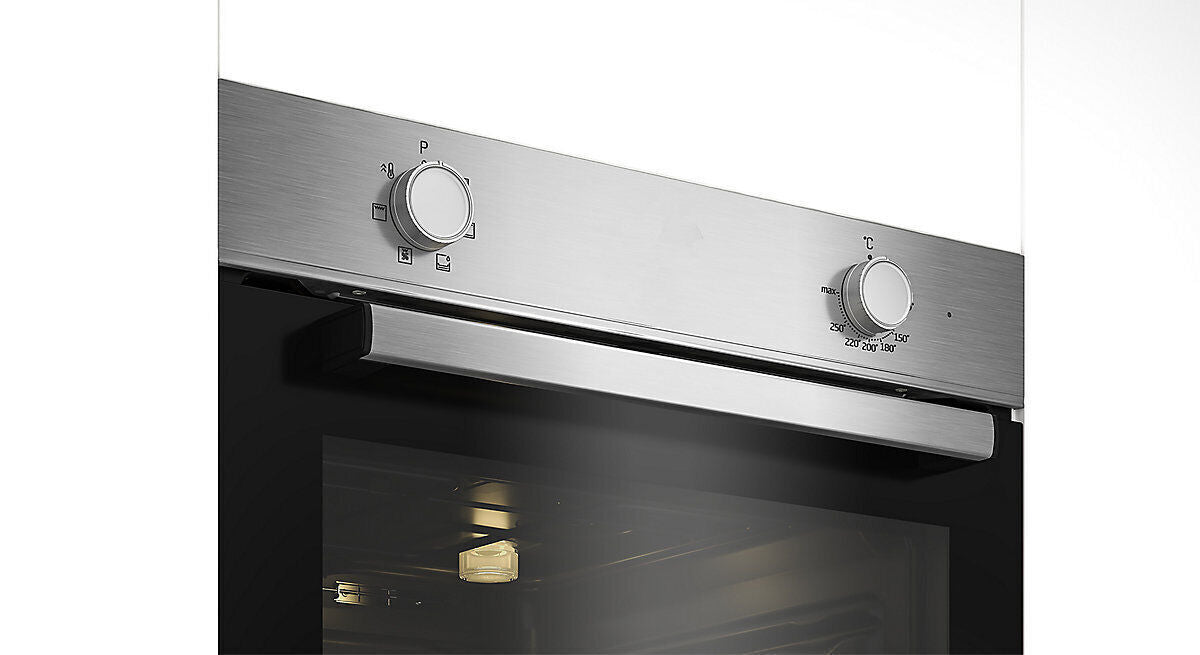 Beko QBSE223SX Built-in Multifunction Oven & Gas Hob Pack - Stainless Steel