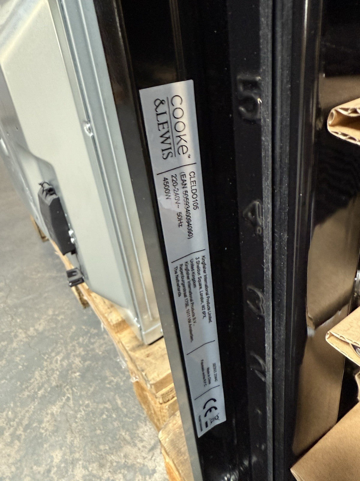 Cooke & Lewis CLELDO105 Built-in Double Oven - Mirrored Black (Slight Damage)
