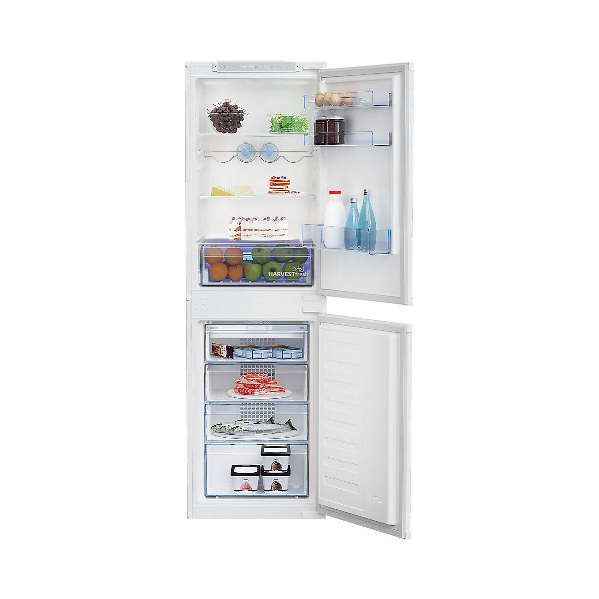 Beko BCFD4V50 50:50 Classic Integrated Automatic Defrost Fridge Freezer RRP £469