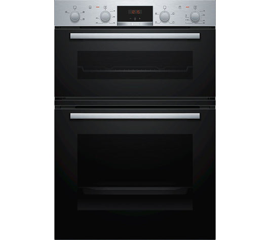 Bosch MHA133BR0B Built-in Double Oven - Stainless Steel Effect