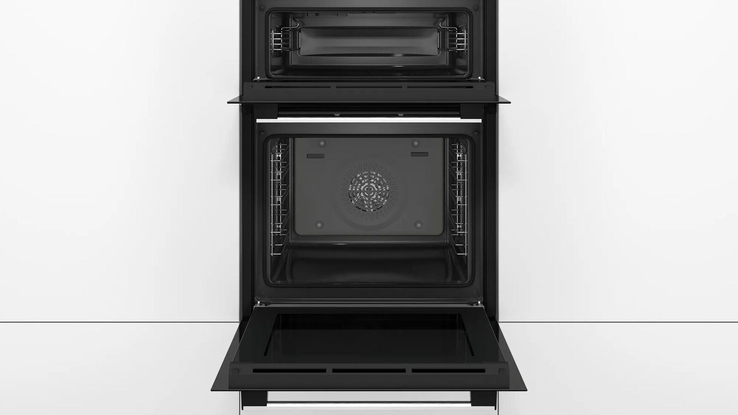 Bosch MHA133BR0B Built-in Double Oven - Stainless Steel Effect