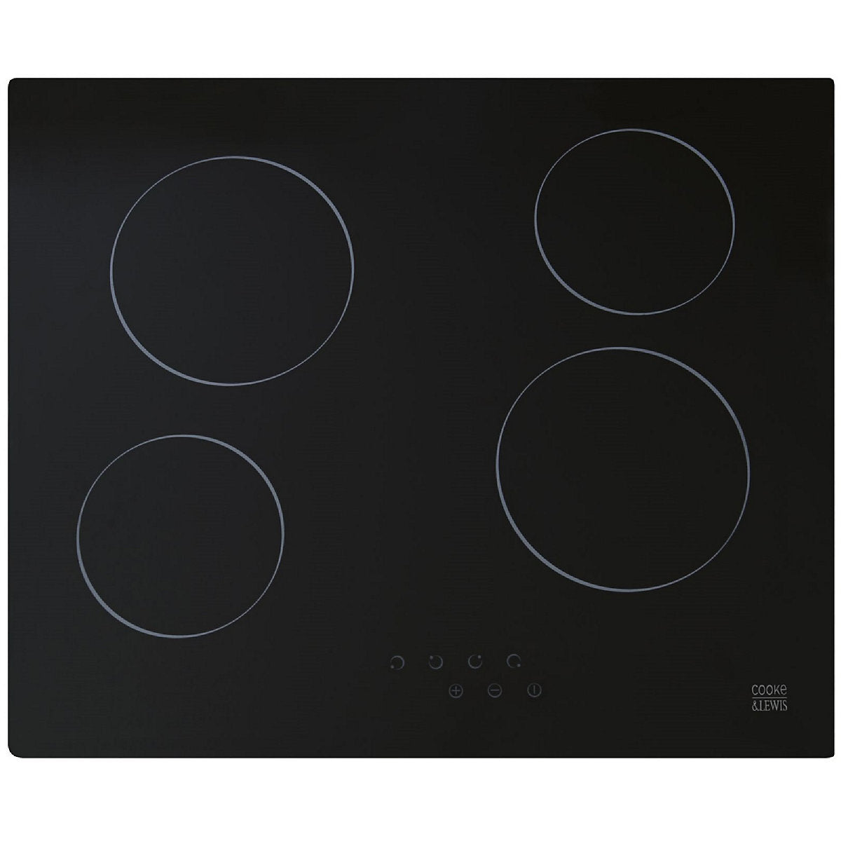 Cooke & Lewis CLCER60A 59cm Ceramic Hob (Black)