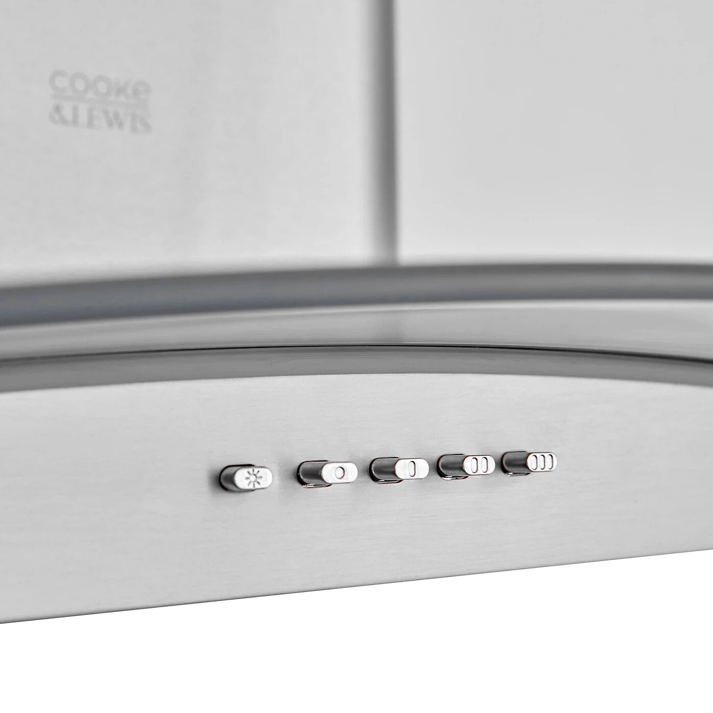 Cooke & Lewis CLCGS90 Stainless steel Curved Cooker hood (W)90cm - Inox