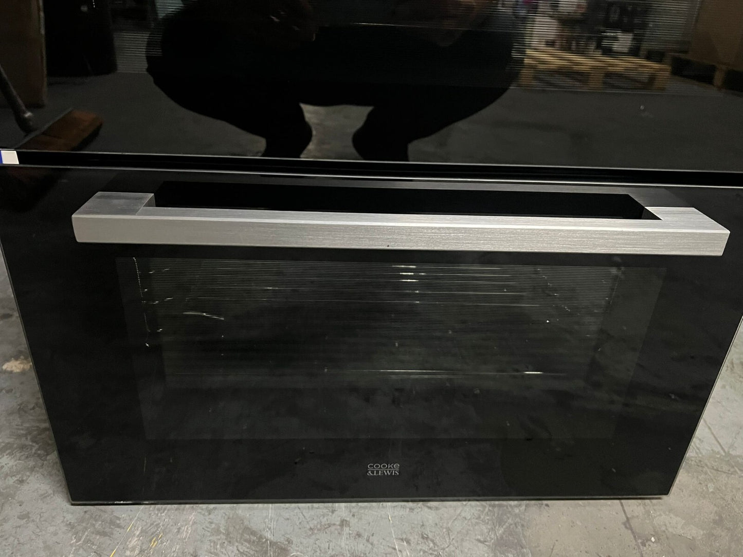 Cooke & Lewis CLBUDO89 Built-in Double oven - Mirrored black - USED