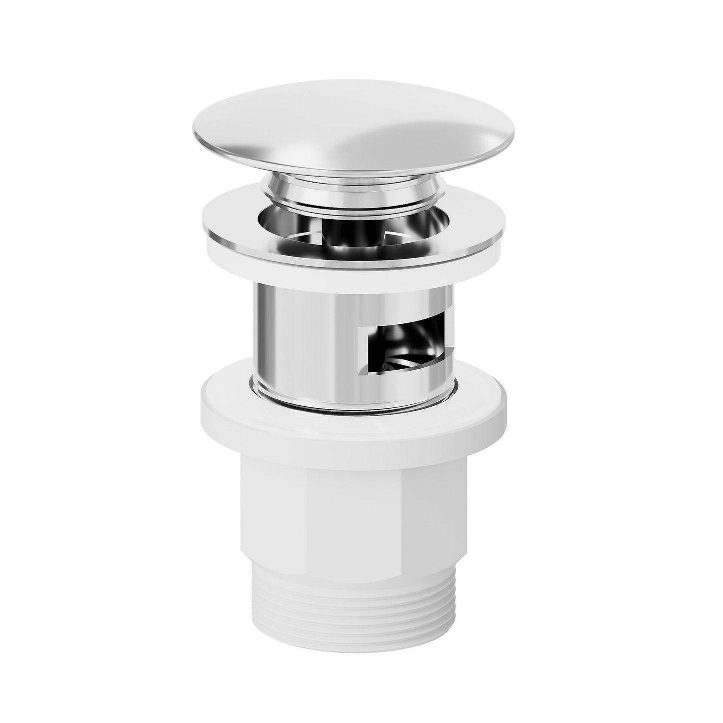 GoodHome Akita Medium Chrome effect Round Basin Mixer Tap