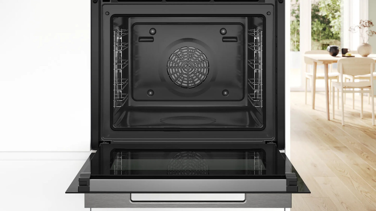 Bosch Series 8 HBG7741B1B Built-In Electric Self Cleaning Single Oven, Black