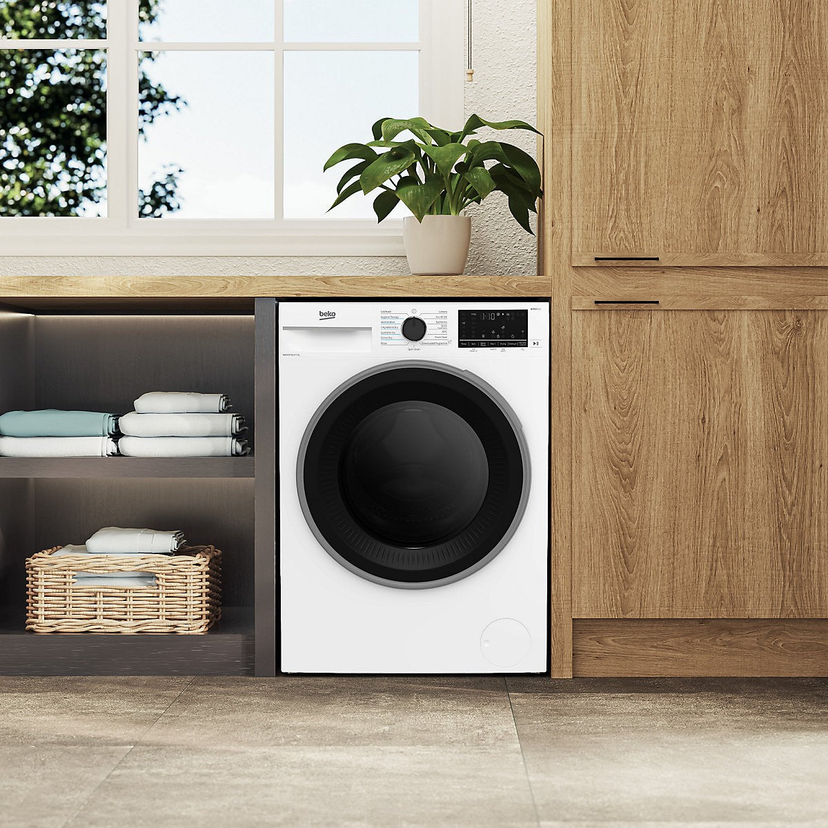Beko B3D58545UW 8kg/5kg Freestanding Condenser Washer Dryer - White