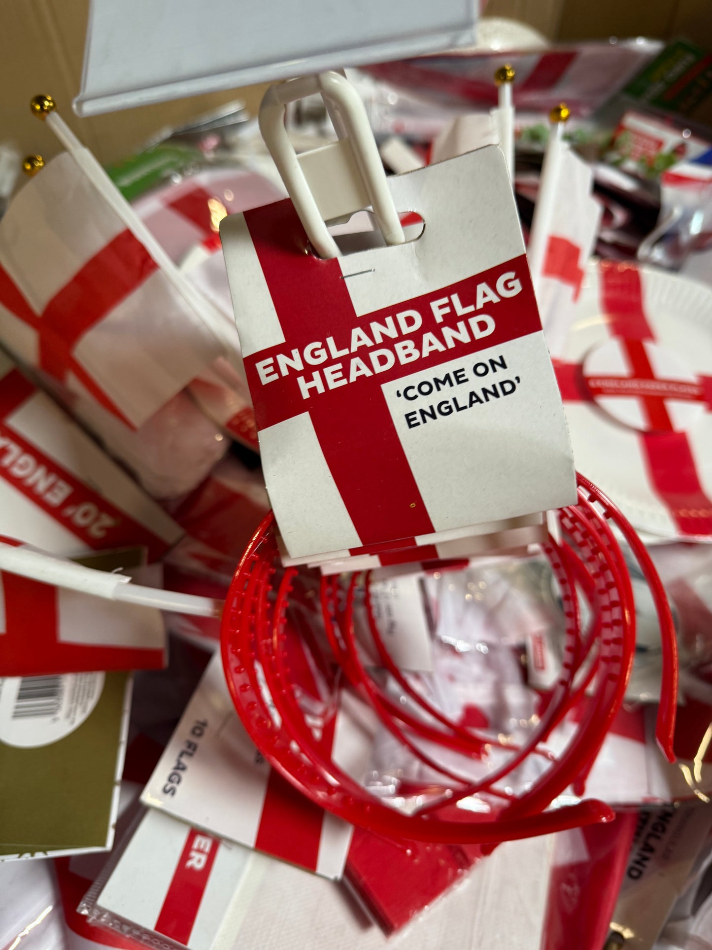 England Themed Items Pallet Joblot Wholesale Stock Euro 2024, 1000+ Items