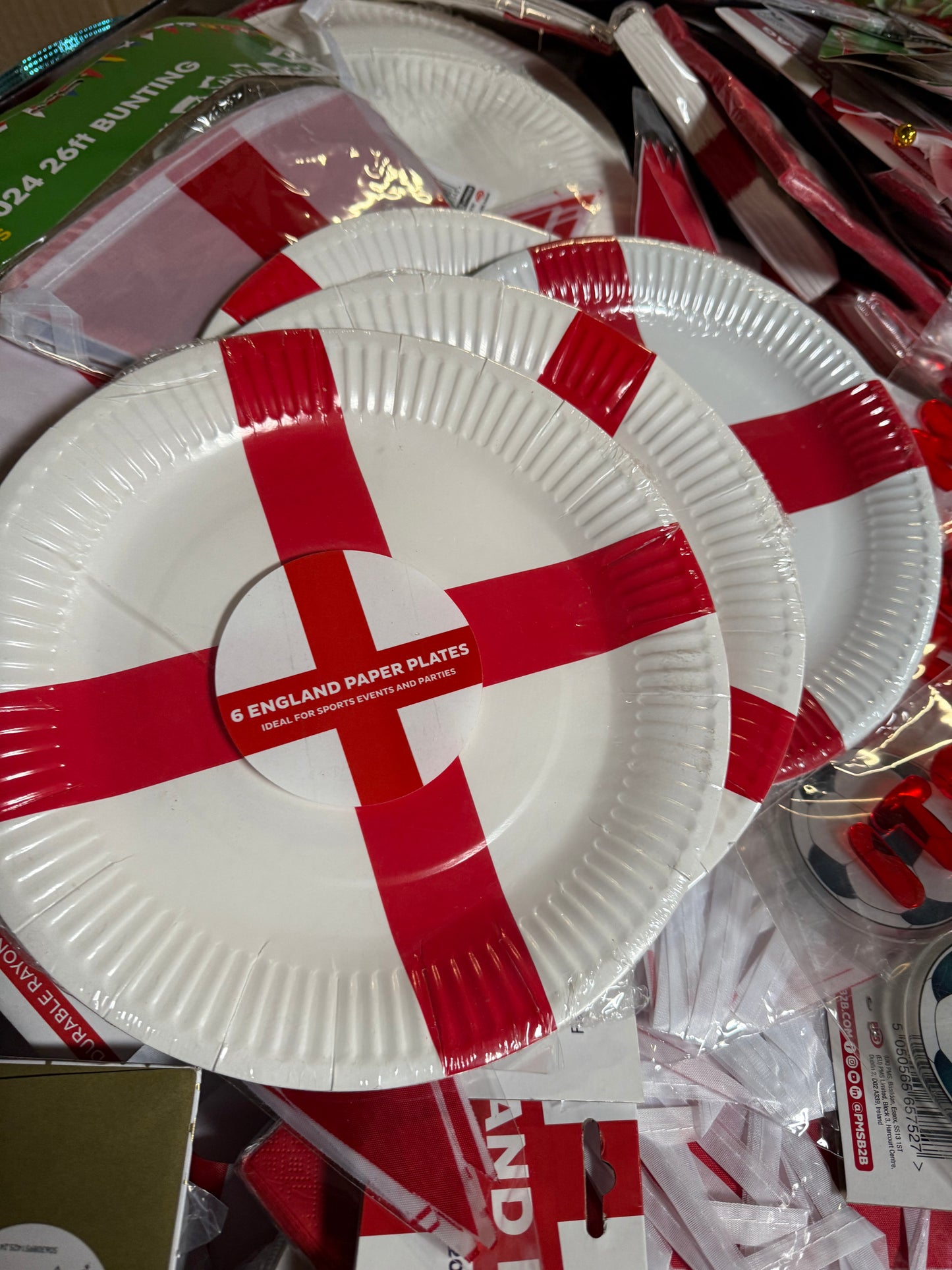England Themed Items Pallet Joblot Wholesale Stock Euro 2024, 1000+ Items