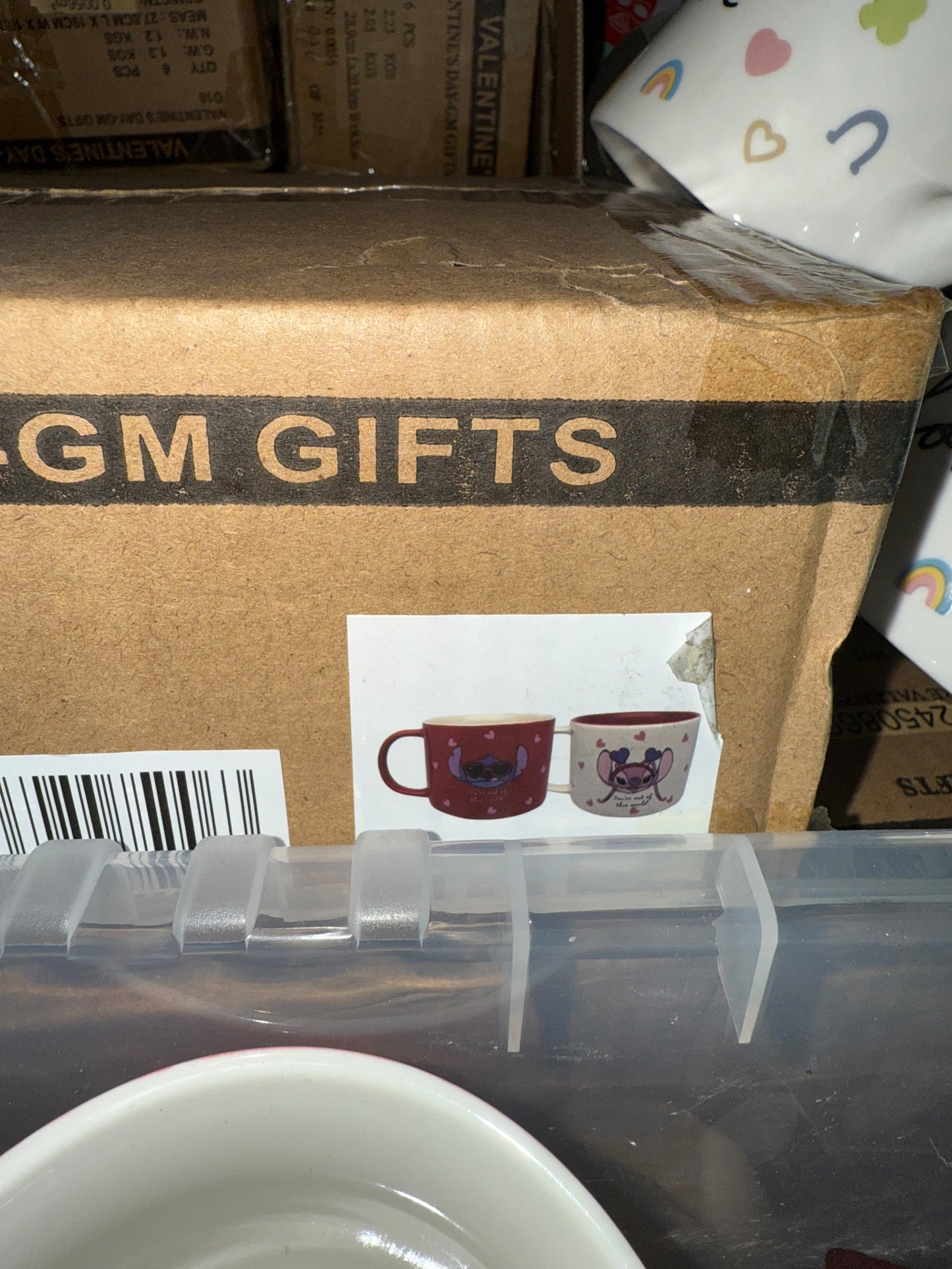 Seasonal mugs wholesale pallet from Ironbridge & Sons Ltd with colorful designs for festive occasions