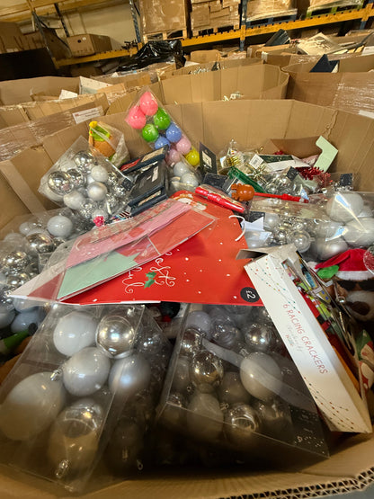 🎄 Christmas Items Pallet Joblot Wholesale Stock - Returns & Overstock 🎁