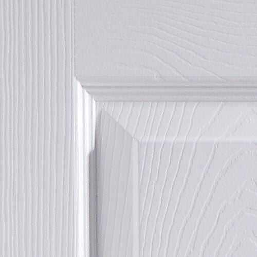 6 Panel Contemporary White Woodgrain Effect Internal Door (H)2032mm (W)813mm