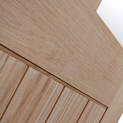 Fortia 2 Lite Clear Glazed Cottage Natural White Oak Veneer Internal Timber Door