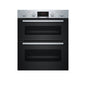 BOSCH Series 2 NBS113BR0B Electric Built-under Double Oven Stainless Steel /Used
