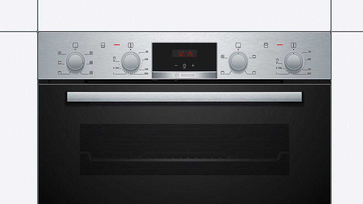 BOSCH Series 2 NBS113BR0B Electric Built-under Double Oven Stainless Steel /Used
