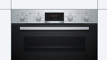 BOSCH Series 2 NBS113BR0B Electric Built-under Double Oven Stainless Steel /Used