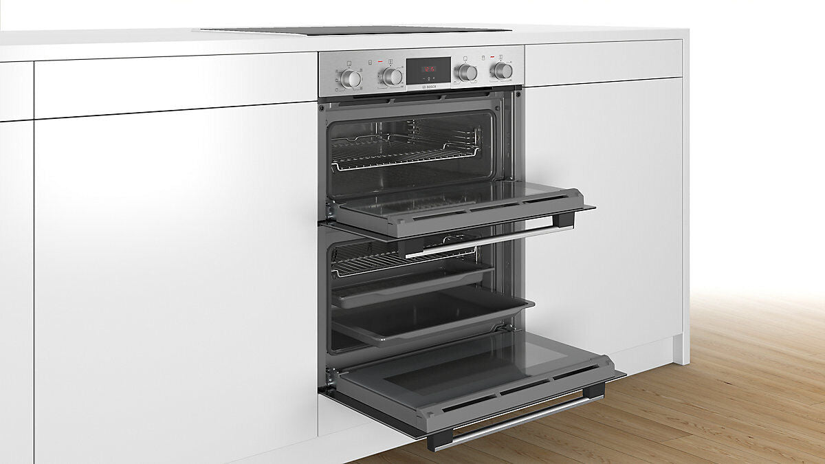 BOSCH Series 2 NBS113BR0B Electric Built-under Double Oven Stainless Steel /Used