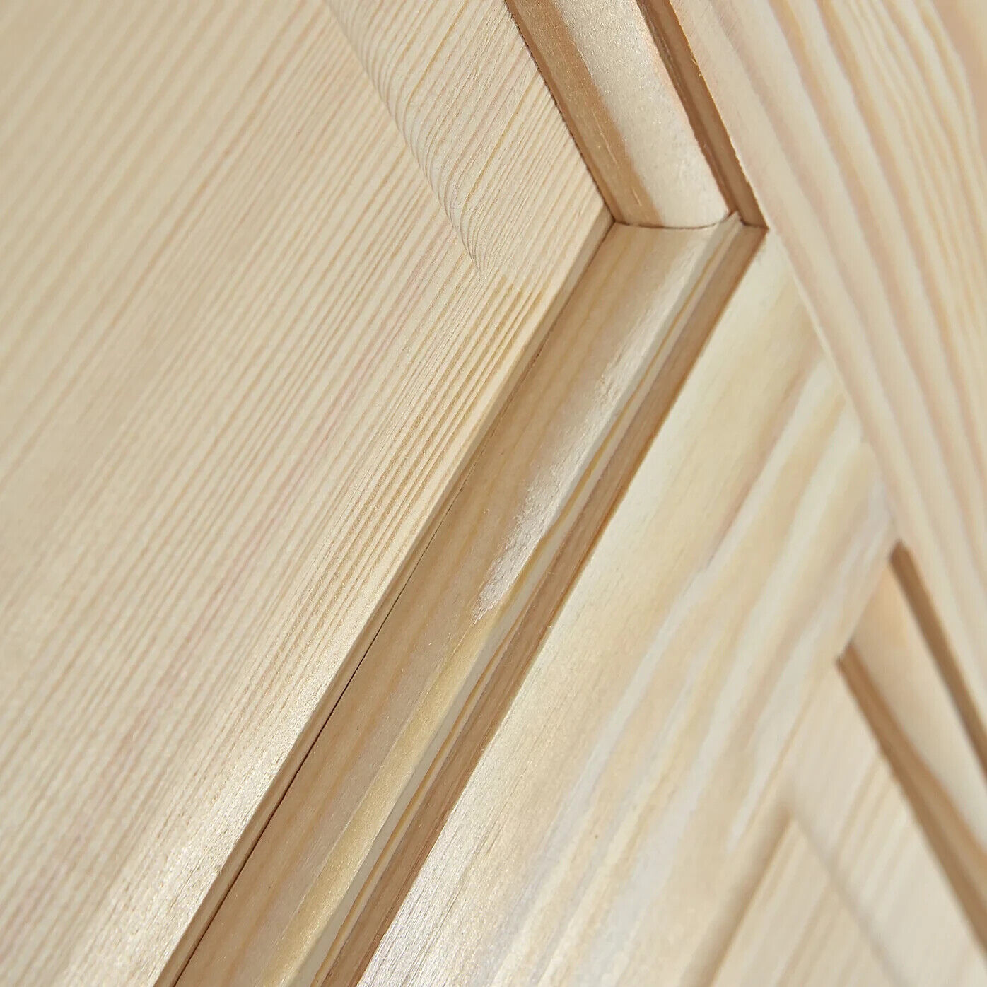 4 Panel Victorian Natural Pine veneer Internal Timber Door 2040 x 826 x 40mm