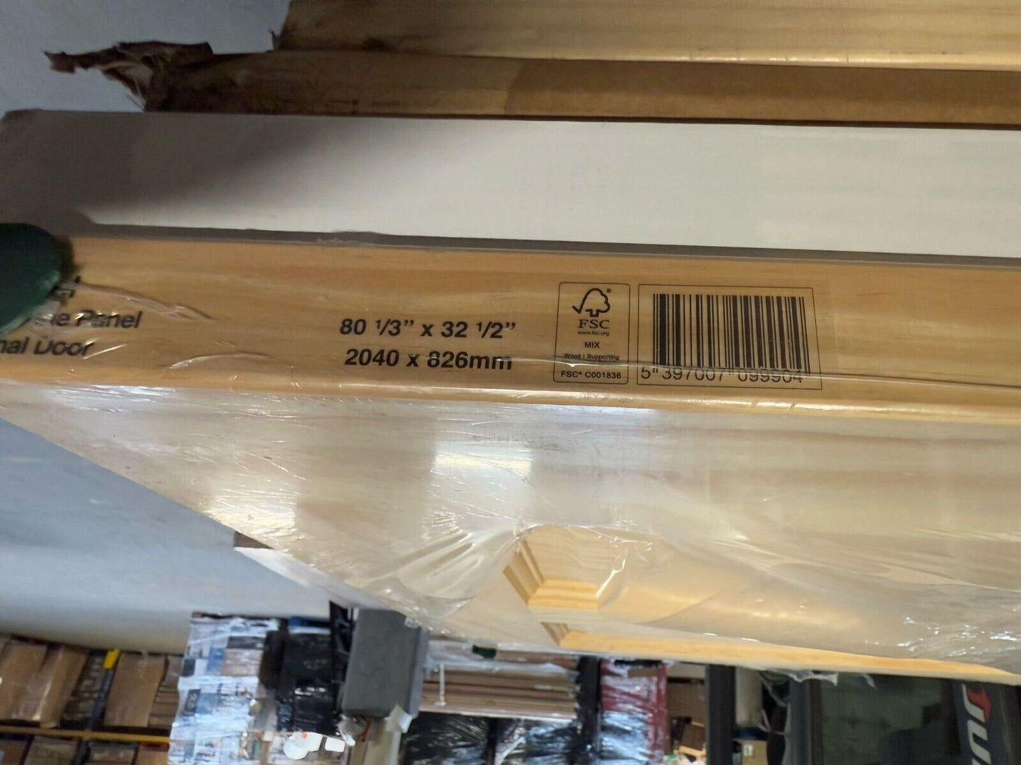 4 Panel Victorian Natural Pine veneer Internal Timber Door 2040 x 826 x 40mm
