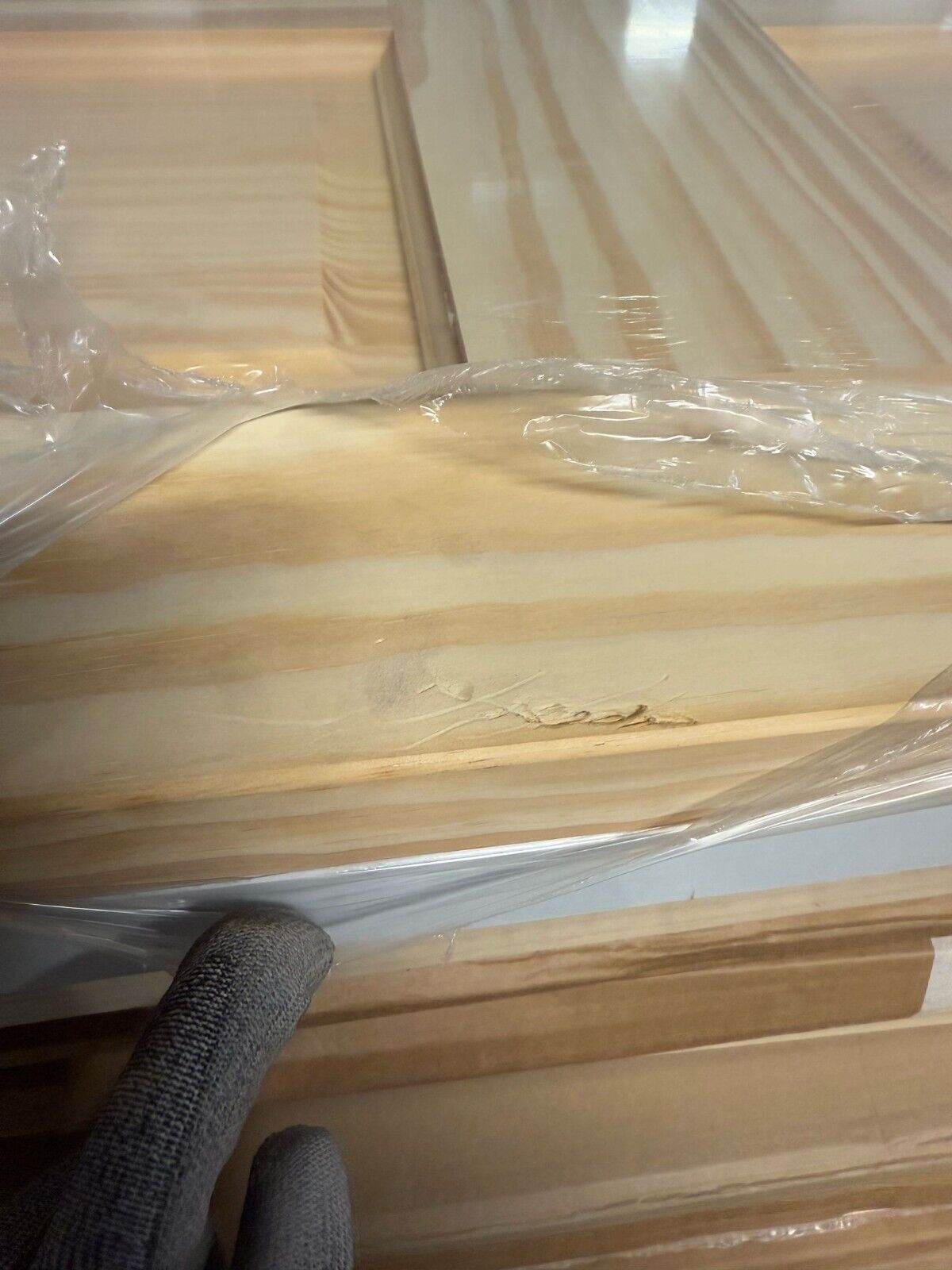 4 Panel Victorian Natural Pine veneer Internal Timber Door 2040 x 826 x 40mm