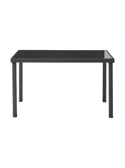 Black Orlando Outdoor Corner Sofa Dining Set 5 Piece RRP £499