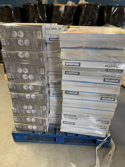 Fans Pallet Brand New Overstock Damaged Boxes - 66 Fans in Total