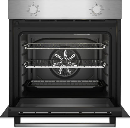 Beko QBSE223SX Built-in Multifunction Oven & Gas Hob Pack - Stainless Steel
