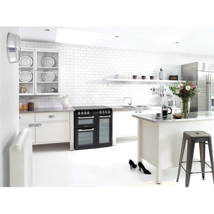 Leisure CS90C530K Freestanding Electric Range Cooker with Ceramic Hob - Black