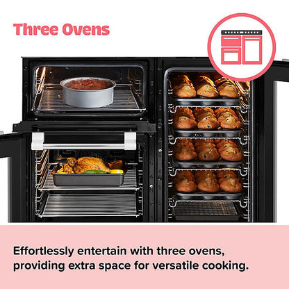 Leisure CS90C530K Freestanding Electric Range Cooker with Ceramic Hob - Black