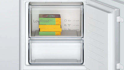 Bosch Series 2 KIV87NSE0G 70/30 Integrated Fridge Freezer with Sliding Hinge