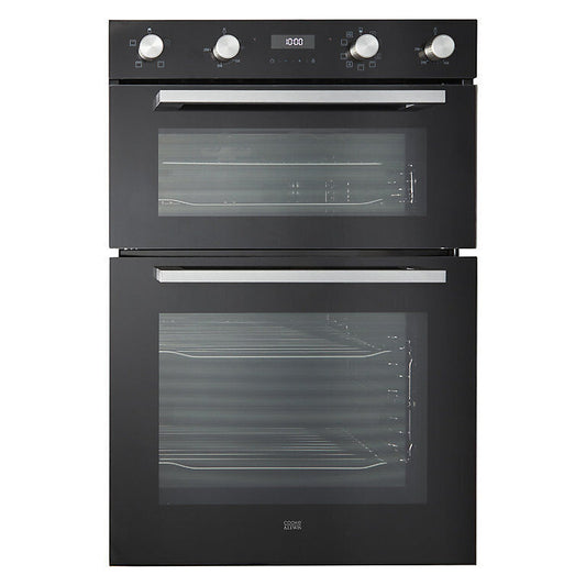 Cooke & Lewis CLELDO105 Built-in Double Oven - Mirrored Black (Slight Damage)