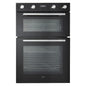 Cooke & Lewis CLELDO105 Built-in Double Oven - Mirrored Black (Slight Damage)