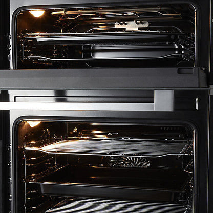 Cooke & Lewis CLELDO105 Built-in Double Oven - Mirrored Black (Slight Damage)
