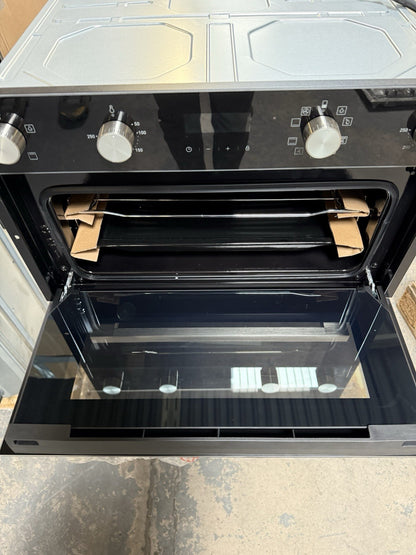 Cooke & Lewis CLELDO105 Built-in Double Oven - Mirrored Black (Slight Damage)