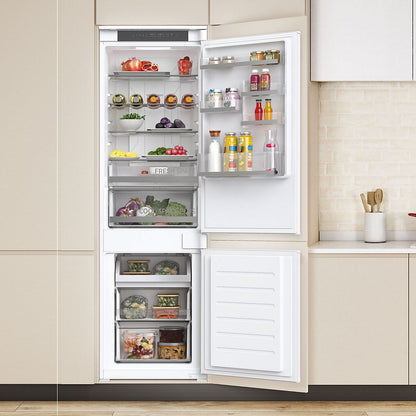 HOOVER HFTNF5518EW Integrated 70/30 Fridge Freezer - Sliding Hinge
