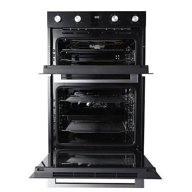 Cooke & Lewis CLELDO105 Built-in Double Oven - Mirrored Black