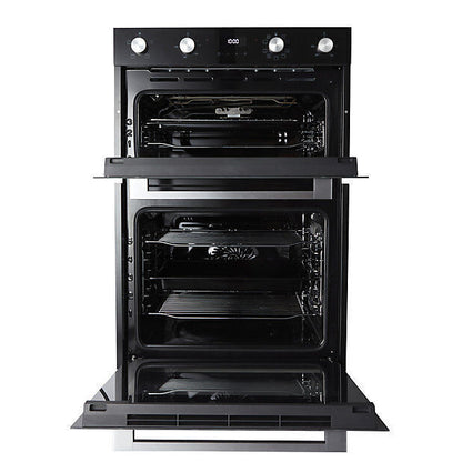 Cooke & Lewis CLELDO105 Built-in Double Oven - Mirrored Black