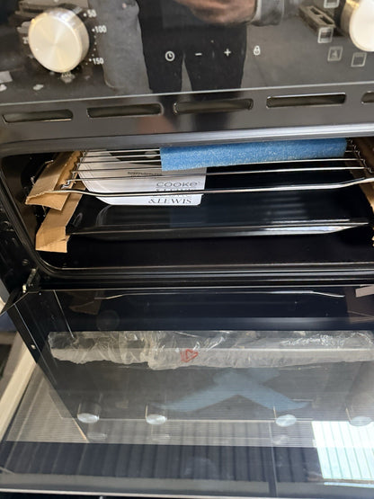 Cooke & Lewis CLELDO105 Built-in Double Oven - Mirrored Black