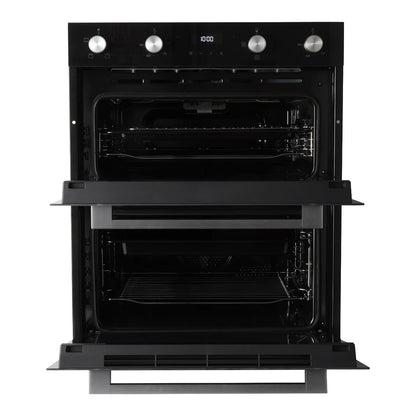 Cooke & Lewis CLBUDO89 Built-in Double oven - Mirrored black - USED