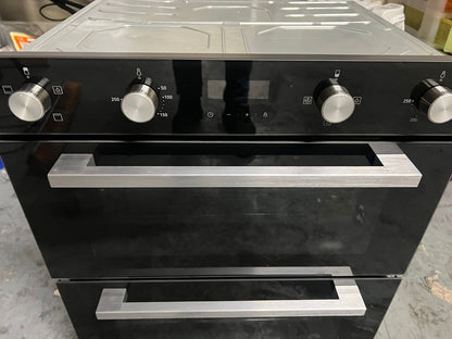 Cooke & Lewis CLBUDO89 Built-in Double oven - Mirrored black - USED