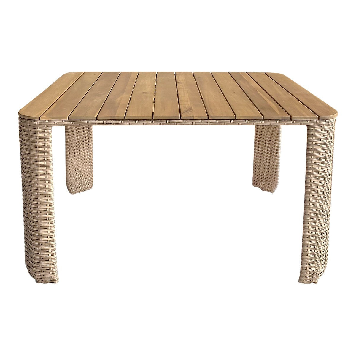 GoodHome Elos Beige Rattan Effect 9 Seater Modular Corner Dining Set RRP £1250