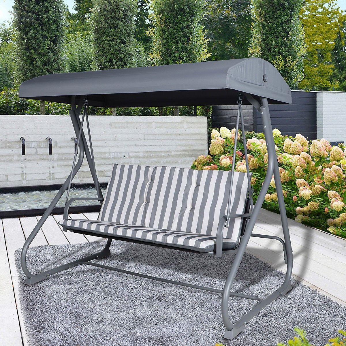 Colorado Grey Metal Swing Chair