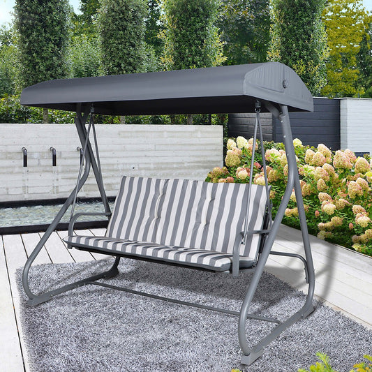 Colorado Grey Metal Swing Chair