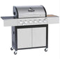 Outback Meteor Stainless Steel 6 Burner Hybrid Gas & Charcoal BBQ RRP £599.99