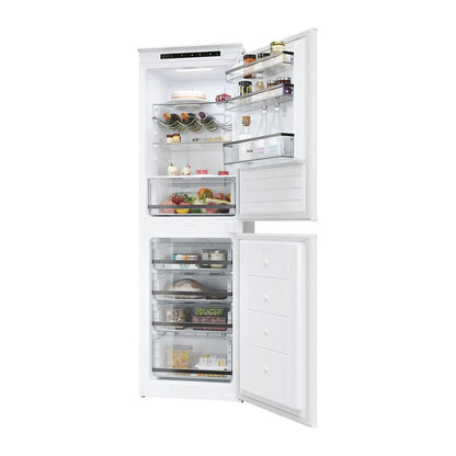 Haier HB50T618FMK 50:50 Traditional Integrated Frost Free Fridge Freezer - White