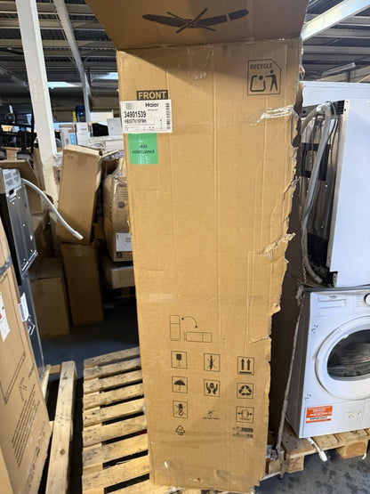 Haier HB50T618FMK 50:50 Traditional Integrated Frost Free Fridge Freezer - White