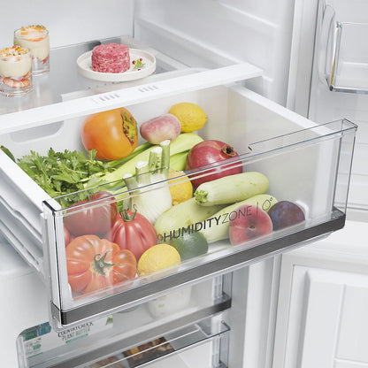 Haier HB50T618FMK 50:50 Traditional Integrated Frost Free Fridge Freezer - White