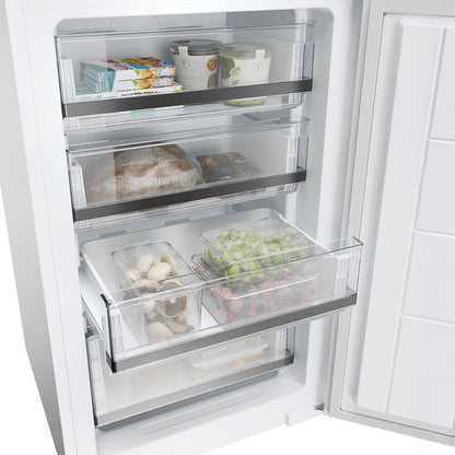 Haier HB50T618FMK 50:50 Traditional Integrated Frost Free Fridge Freezer - White