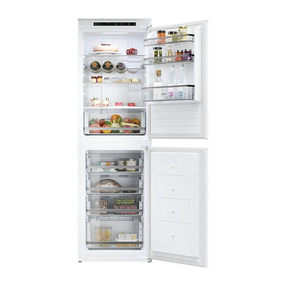 Haier HB50T618FMK 50:50 Traditional Integrated Frost Free Fridge Freezer - White